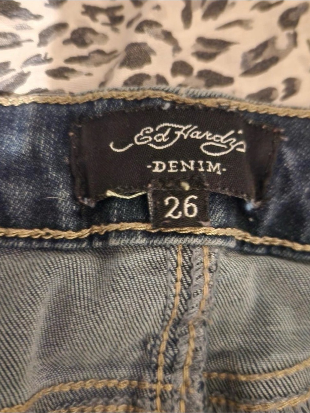 Ed Hardy Women's Light Blue Denim Jeans
